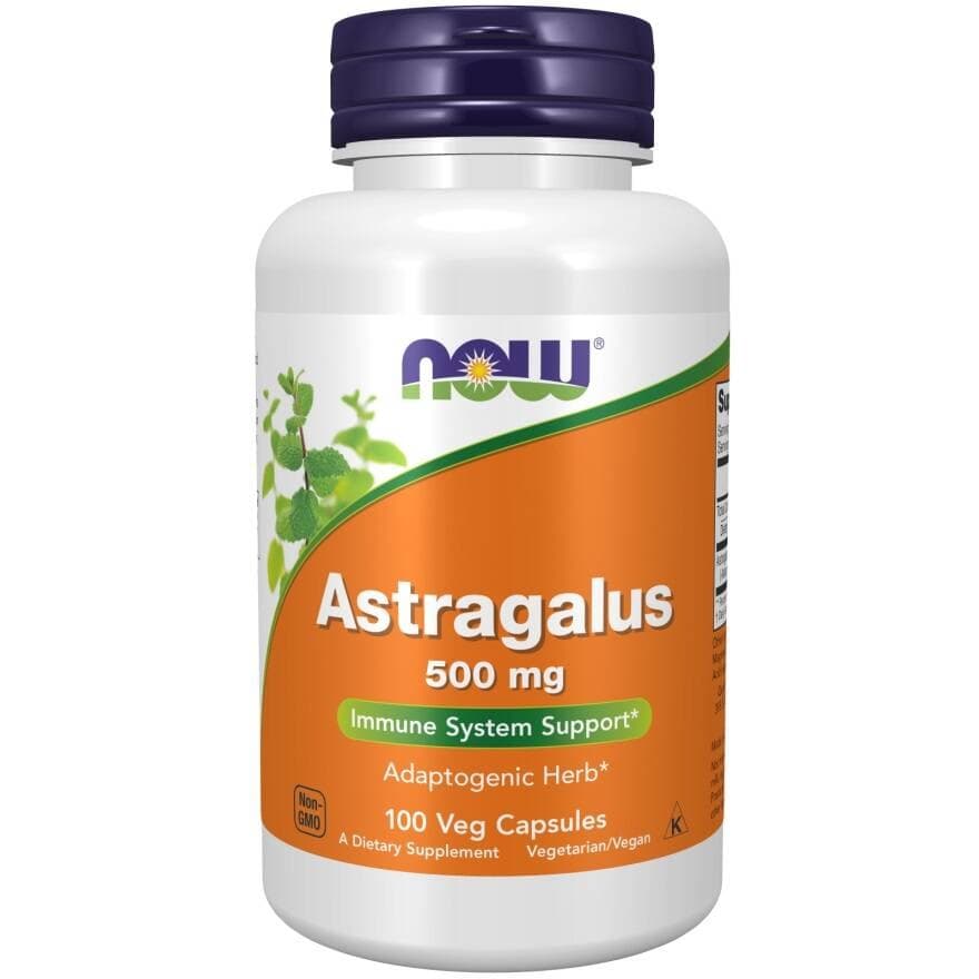 NOW Foods Astragalus 500 mg - 100 vegetariska kapslar