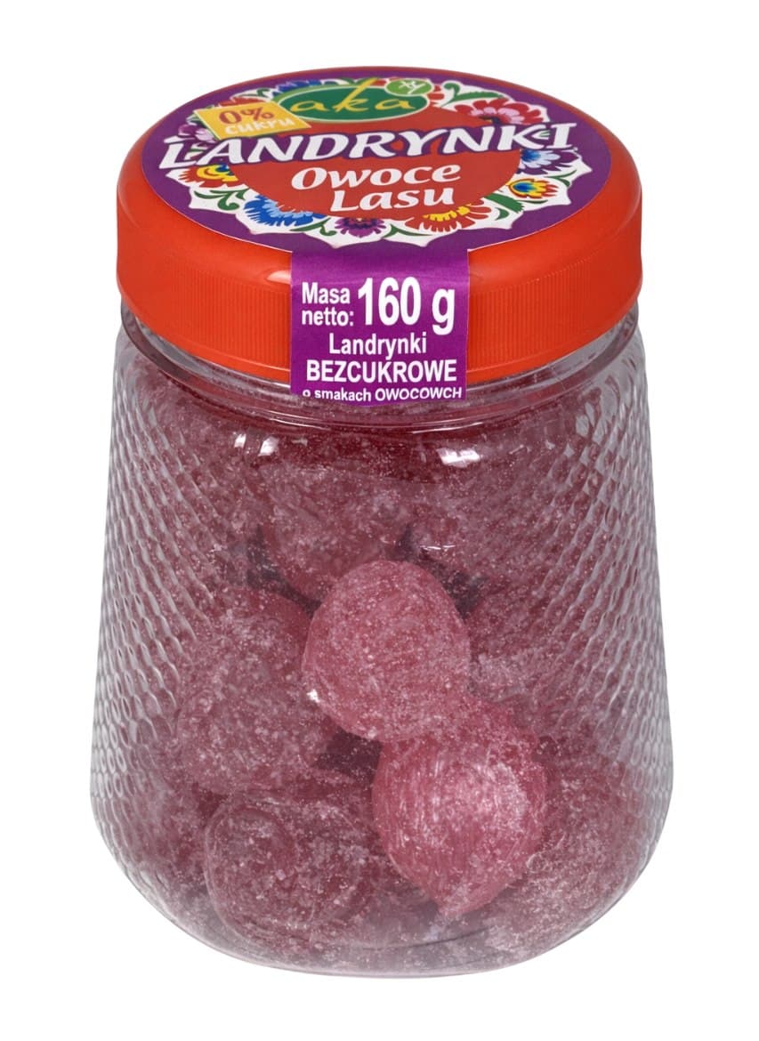 Aka - Caramelos duros de frutos del bosque con stevia, sin azúcar añadido 160g – Aka packaging