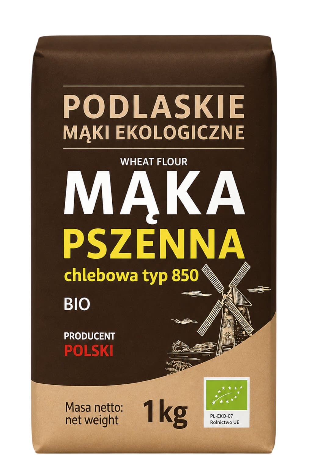Podlaskie Mąki Ekologiczne - Organic Wheat Flour – Podlaskie Mąki Ekologiczne packaging