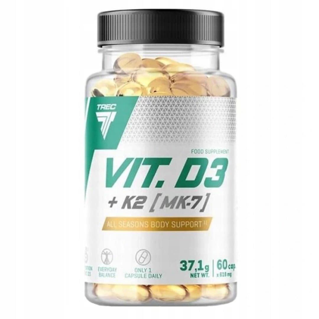 Trec - Vit D3 + K2 MK-7 - 60 Caps – Trec förpackning
