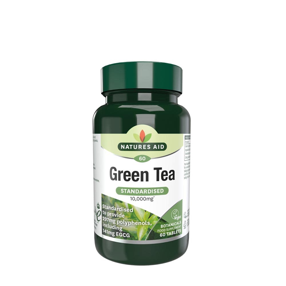 Natures Aid Grönt Te 10 000mg – 60 tabletter