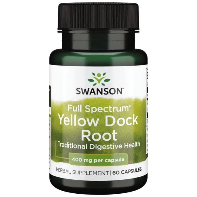 Swanson - Full Spectrum Yellow Dock Root - 60 Capsules – Swanson förpackning