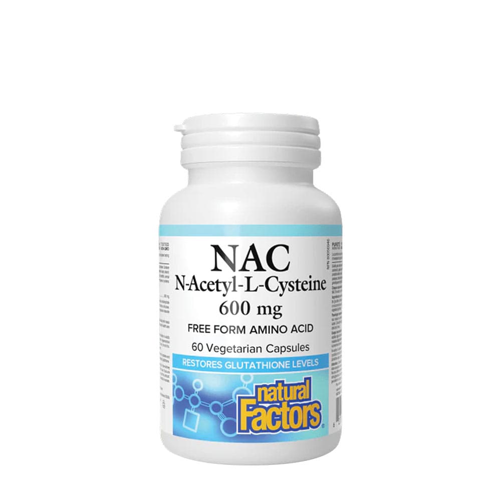 Natural Factors N-Acetyl-L-Cystéine (NAC) 600mg – Natural Factors packaging