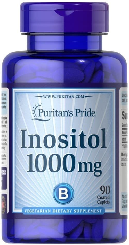 Puritan's Pride - Inositol 1000mg - 90 tabletten – Puritan's Pride verpakking