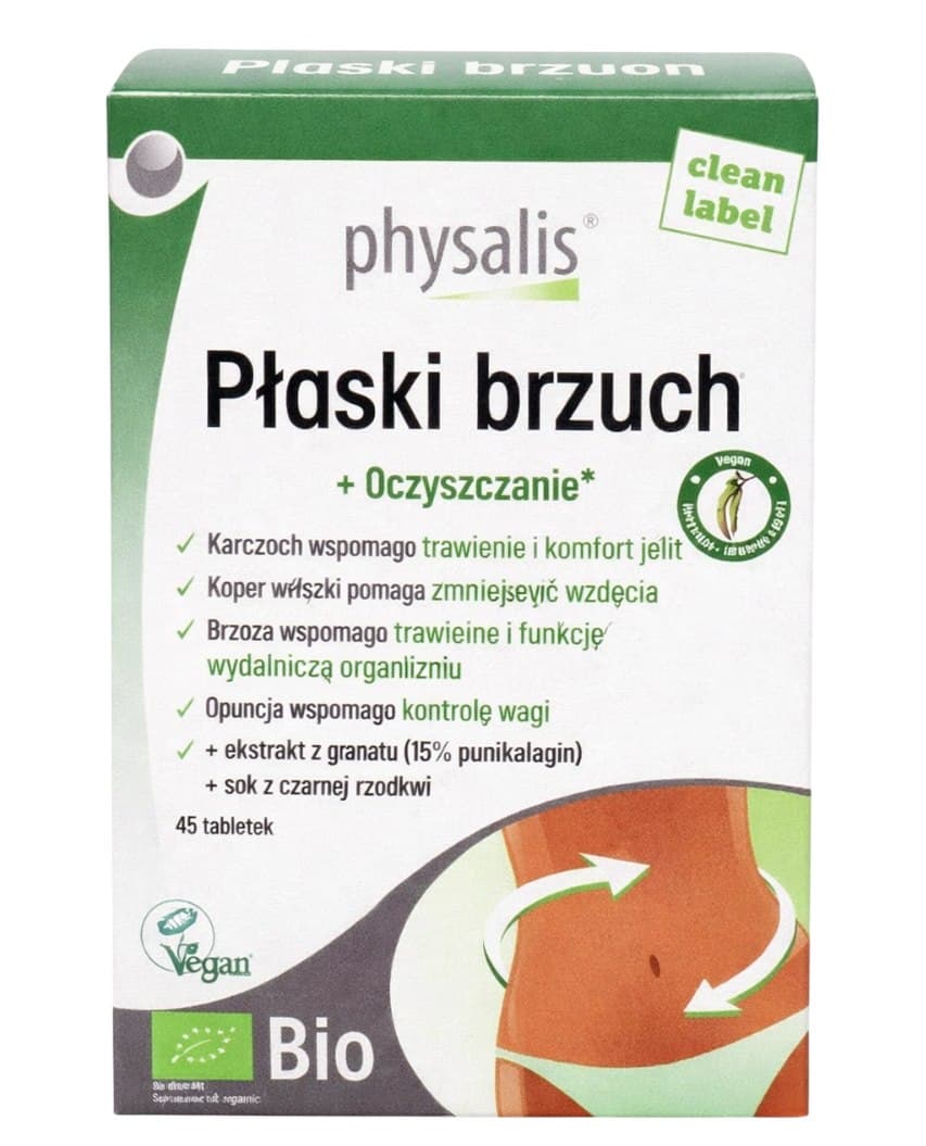 Physalis - Flat Belly + Cleansing - 45 comprimés