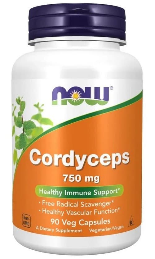 NOW Foods - Cordyceps - 90 Vcaps – NOW Foods packaging