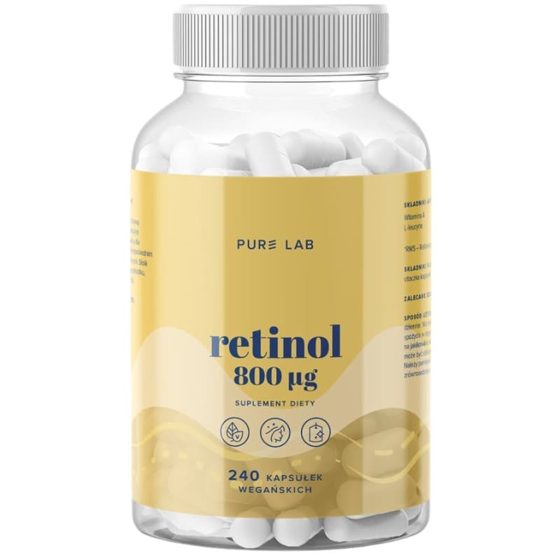 Pure Lab Retinol 800Μg - 240 Capsules – Pure Lab packaging