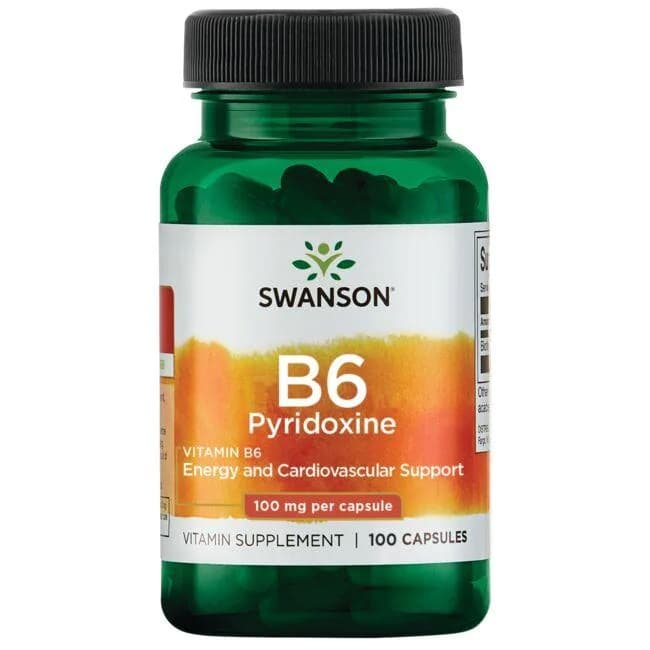 Swanson - B6 Pyridoxine - 100 kapslar