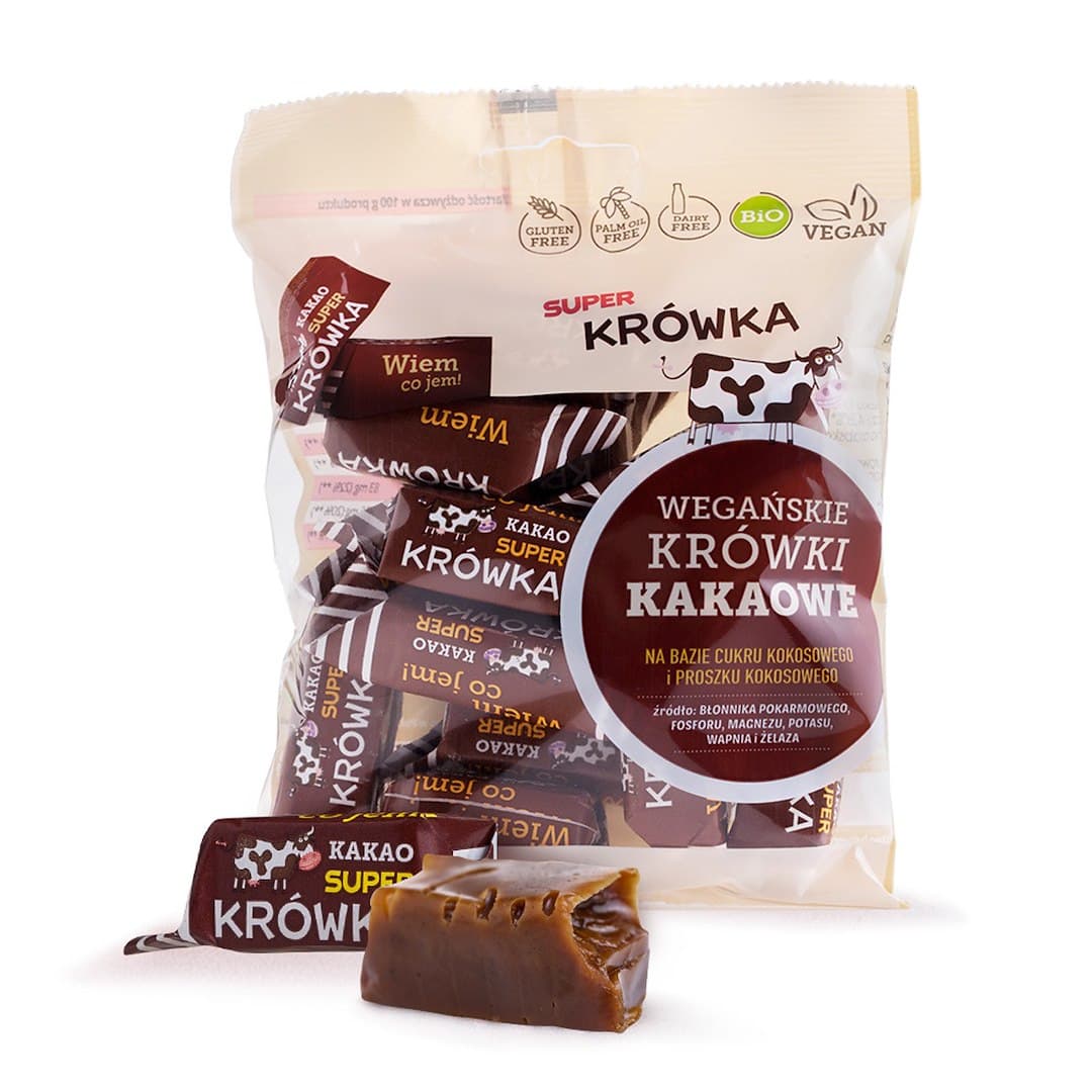SUPER KRÓWKA Vegane glutenfreie BIO Kakaobonbons 150 g | EKO WITAL