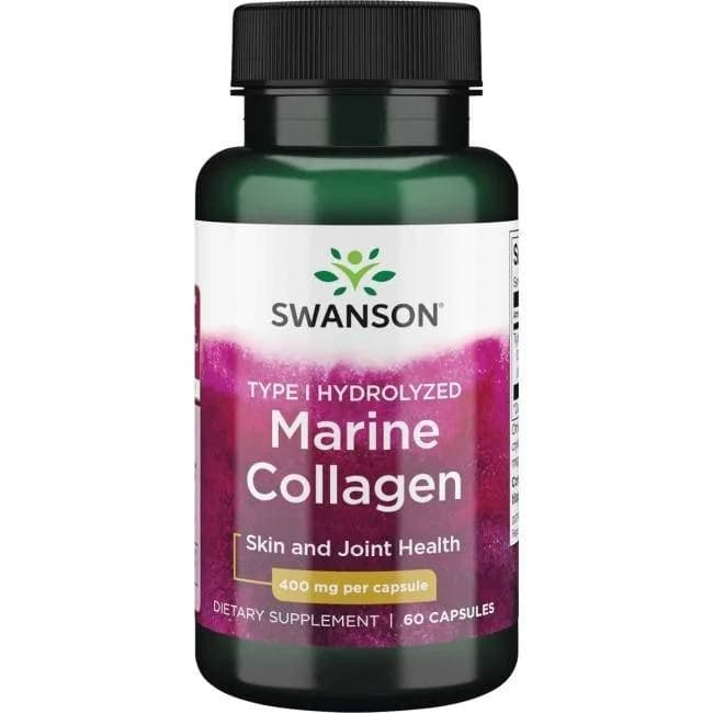 Swanson - Type I Hydrolyzed Marine Collagen - 60 kapslar – Swanson förpackning