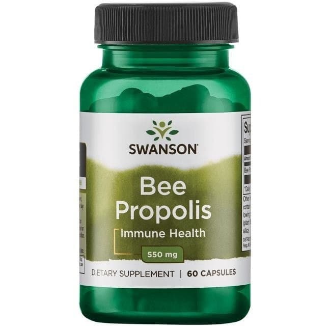 Swanson Bee Propolis 550 mg, 60 Kapseln – Swanson Verpackung