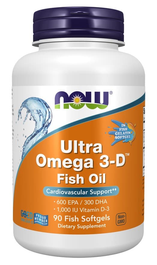 NOW Foods Ultra Omega 3-D avec vitamine D-3 – NOW Foods packaging