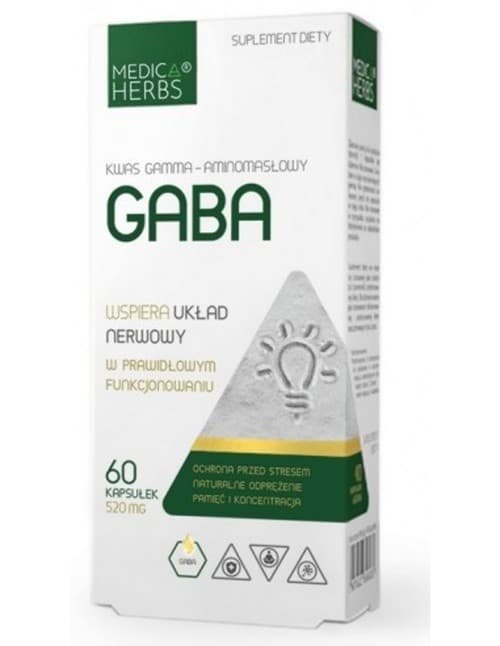 Medica Herbs - GABA - 60 capsules – Medica Herbs packaging