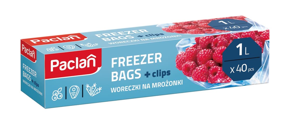 Paclan Sacchetti congelatore 1L 40 pezzi | Paclan – Paclan confezione