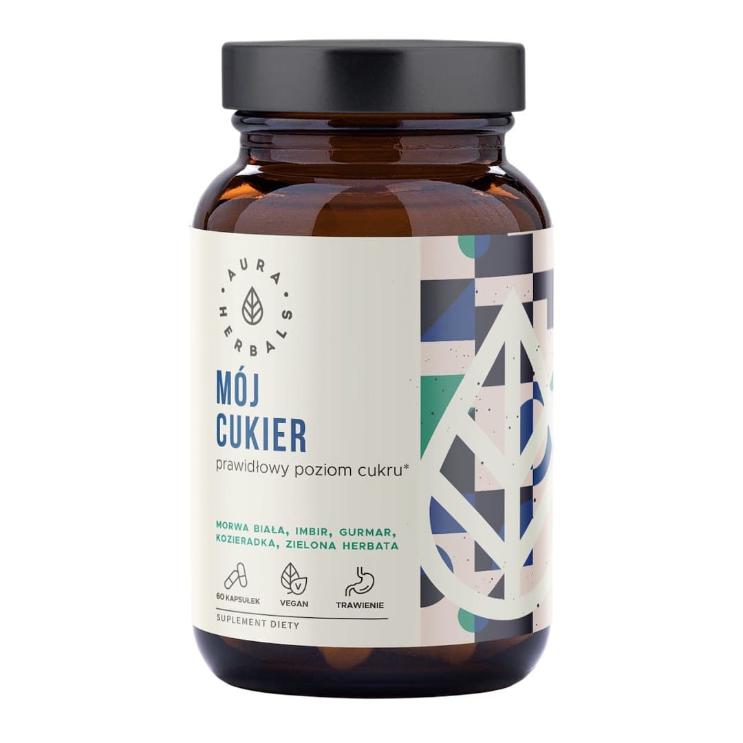 Aura Herbals - My Sugar - 60 kapsułek – Aura Herbals opakowanie