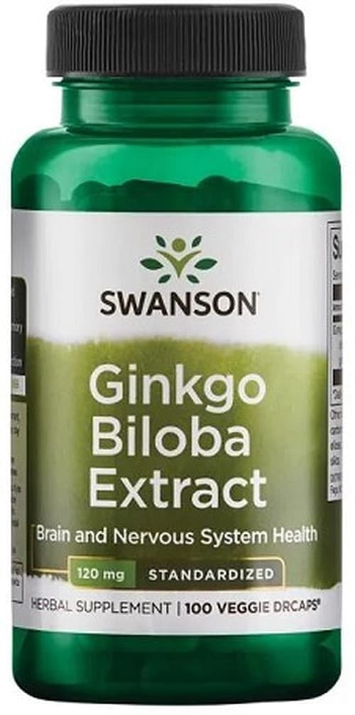Swanson Ginkgo Biloba Extract 60 mg Kapseln – Swanson packaging