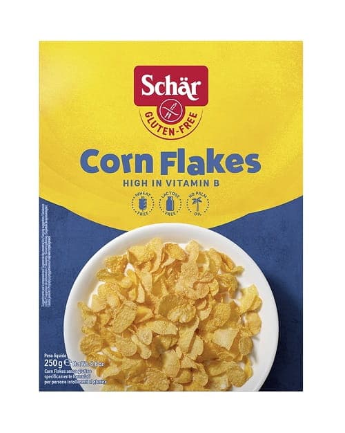 Schär - Corn Flakes - 250g – Schär förpackning