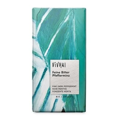 Mörk Choklad Mint 100g | Vivani – Vivani förpackning
