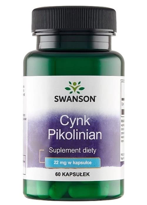 Swanson - Zinc Picolinate, 22mg - 60 Kapseln – Swanson Verpackung
