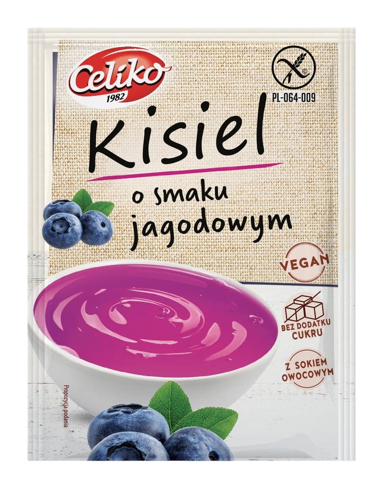 Celiko Gluten-Free Sugar-Free Kissel 40g – Celiko packaging