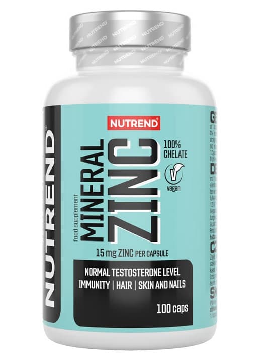 Nutrend - Mineral Zinc 100% Chelate 30 kapslar