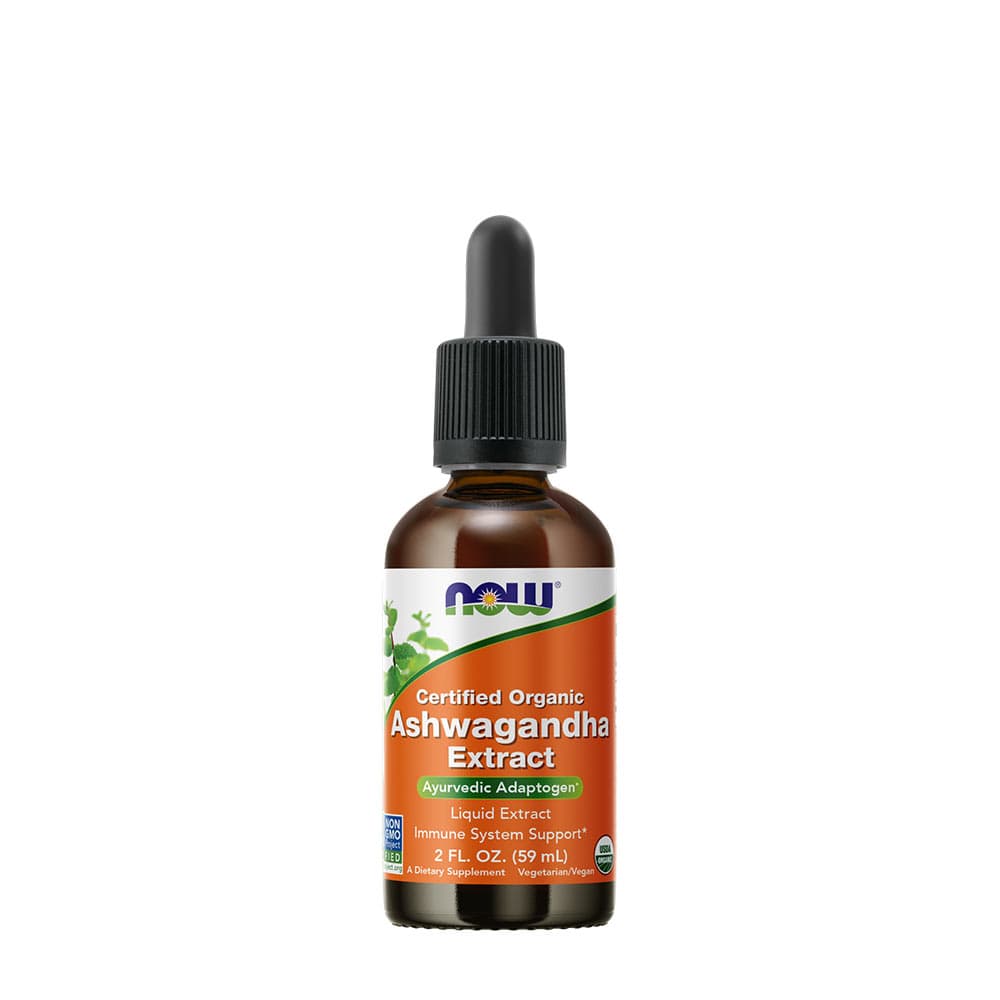 NOW Foods Organic Ashwagandha Extract Liquid 59ml – NOW Foods Verpackung
