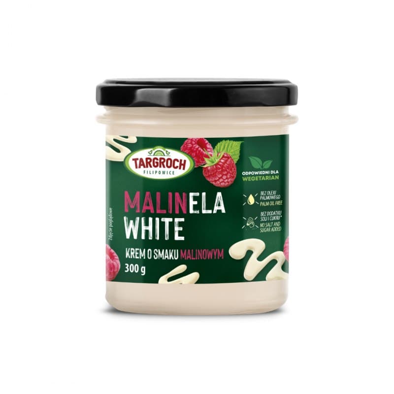 Targroch Krem MALINELA WHITE à la framboise 300g – Targroch emballage