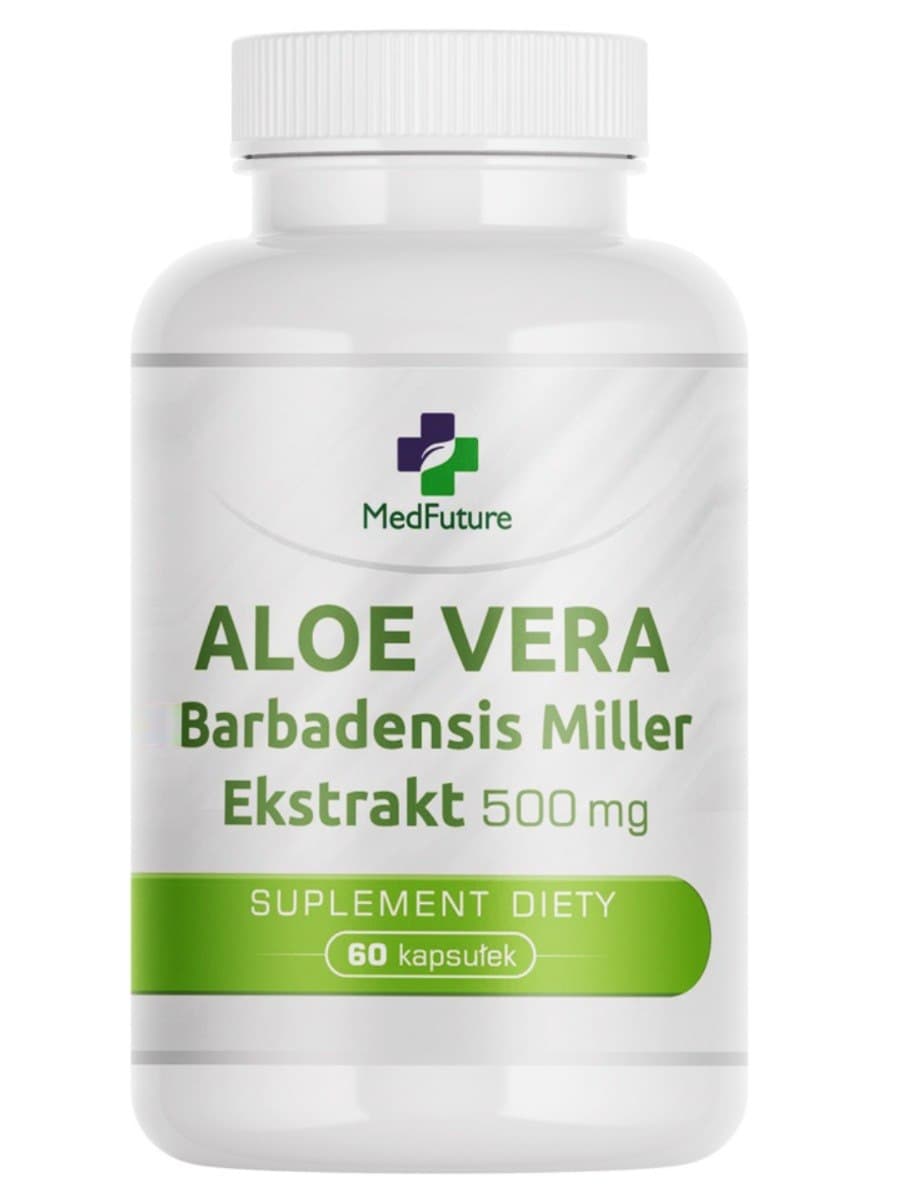 MedFuture Aloe Vera Extrakt 500mg 60 Kapseln – MedFuture Verpackung
