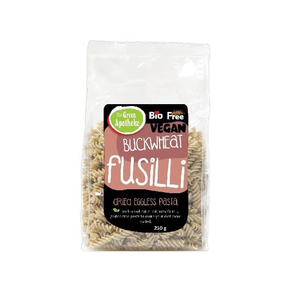 Apotheke Makaron Gryczany Świderki Fusilli Bezglutenowy BIO 250 g | Bio Planet – Green Apotheke emballage