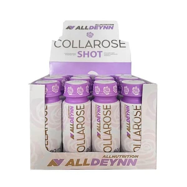 AllDeynn Collarose Shot, Framboise Fraise des Bois 12 x 80 ml – Allnutrition emballage