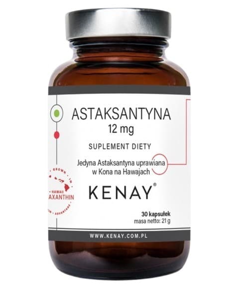 Kenay - Astaksantin - 12mg, 30 Caps – Kenay förpackning