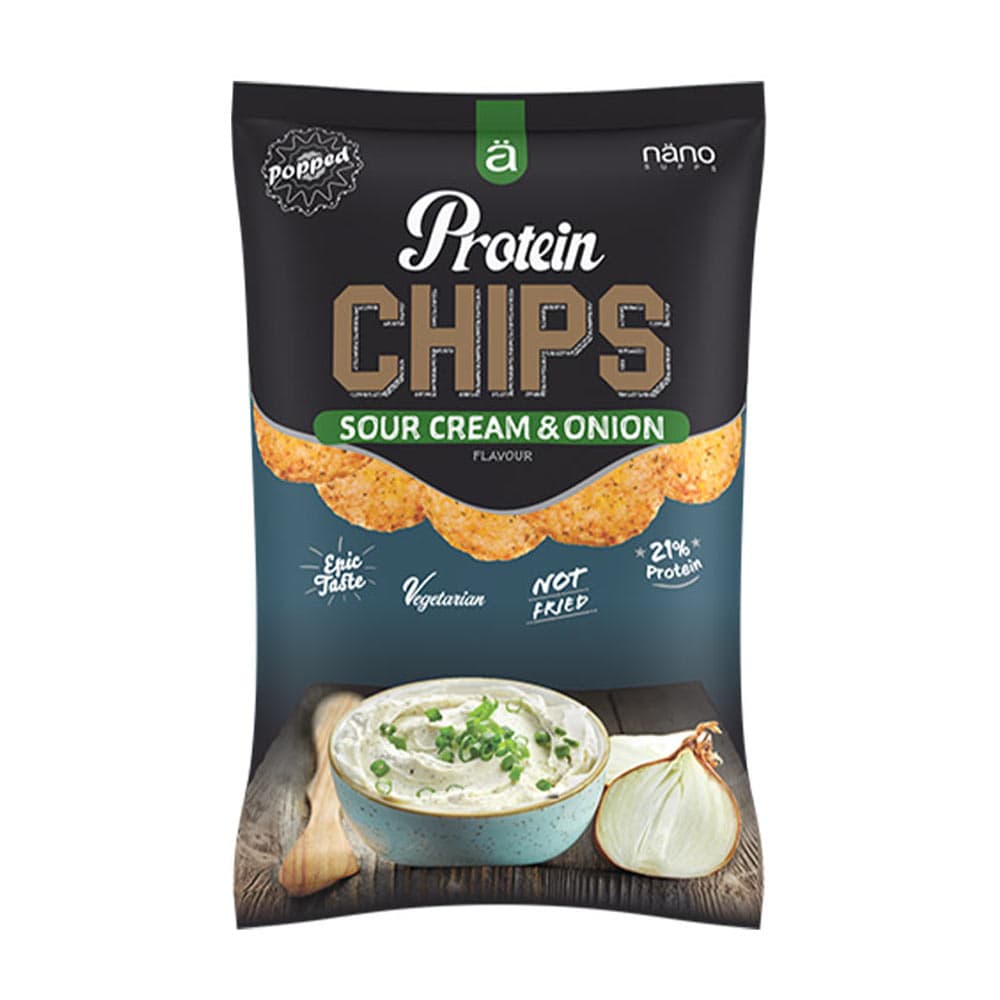 Nanosupps Sour Cream And Onion - Chipsy białkowe 40g