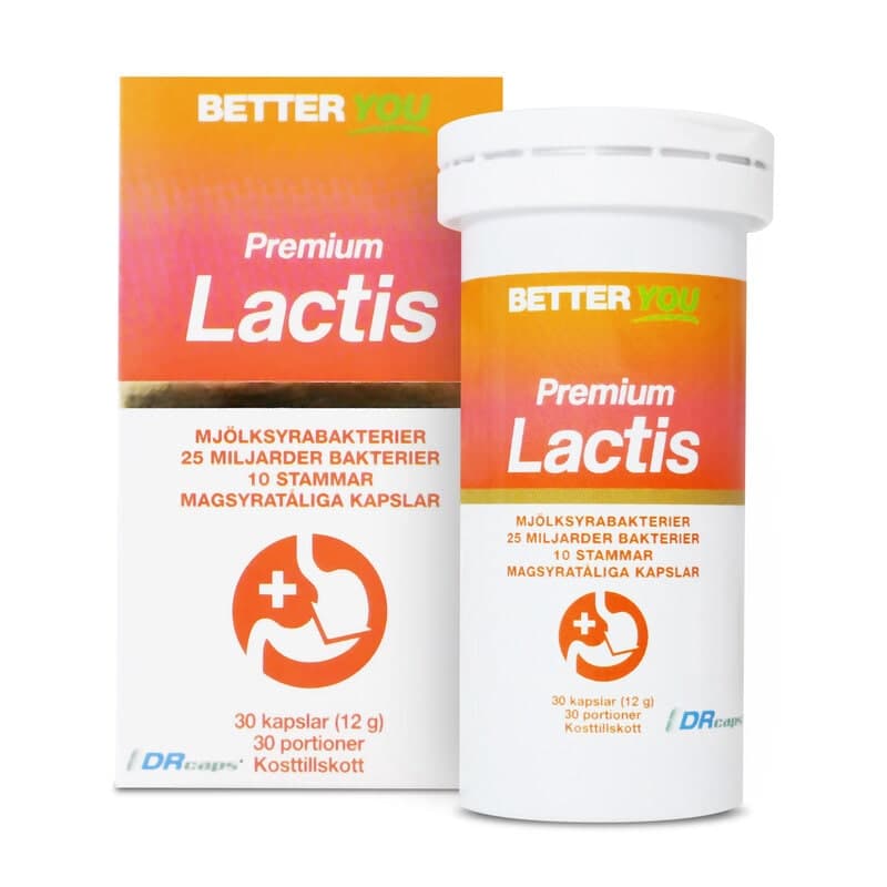 Premium Lactis 30 cápsulas | Better You – Better You embalagem