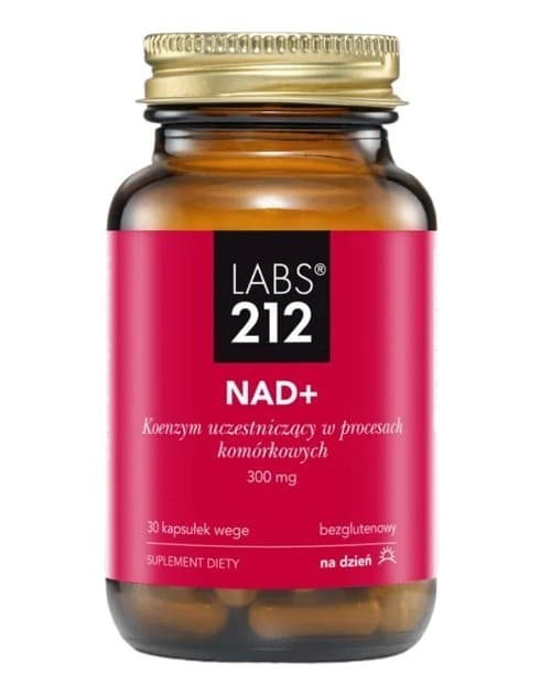 LABS 212 NAD+ 300 mcg, 30 capsules végétales – LABS 212 packaging