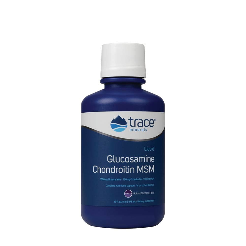 Trace Minerals Liquid Glucosamine / Chondroitin / MSM - Blueberry - 473 ml – Trace Minerals packaging