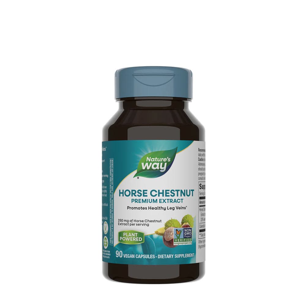 Nature's Way Horse Chestnut Premium Extract 90 cápsulas – Nature's Way empaque
