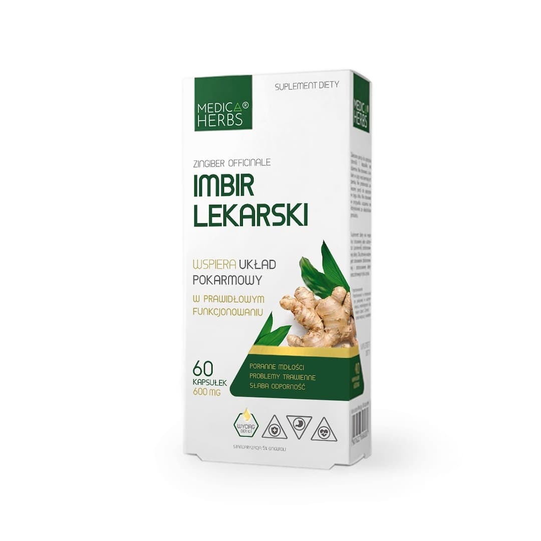 Medica Herbs - Medicinal Ginger - 60 kapslar
