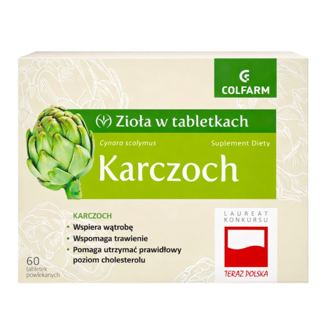 Colfarm - Artichoke - 60 tabletter – Colfarm förpackning