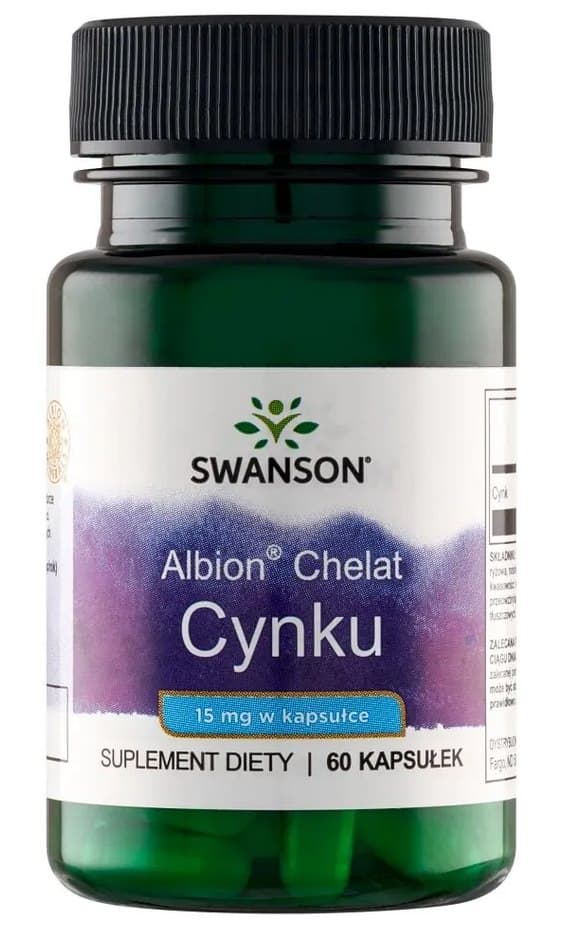Swanson - Albion Chelated Zinc - 60 kapslar