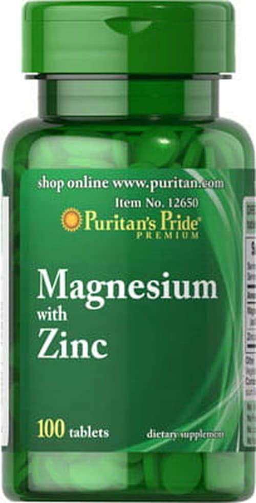 Puritan's Pride Magnesium met Zink - 100 tabletten