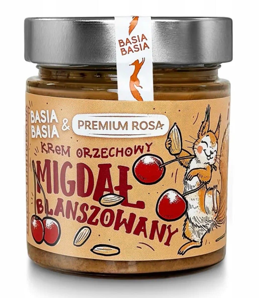 Alpi BasiaBasia & Premium Rosa Crème Noisette Amandes Blanchies Cerise 195g – Basia Basia packaging