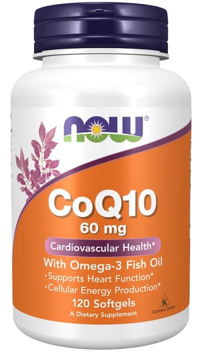 NOW Foods CoQ10 Con Omega-3 120 cápsulas blandas – NOW Foods empaque