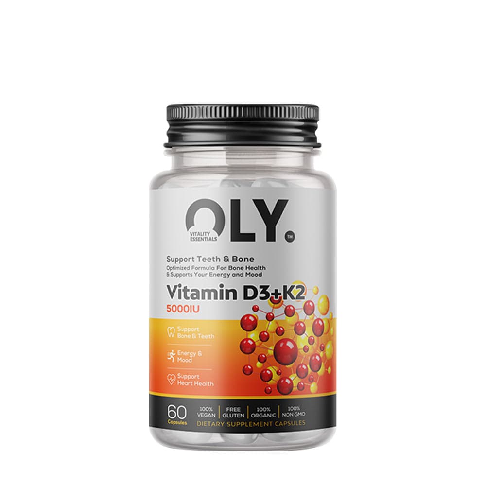 Oly Vitamin D3+K2 5000 IU - 60 kapsler – Oly packaging