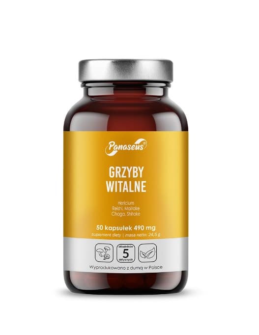 Panaseus Vital Mushrooms - 50 capsules