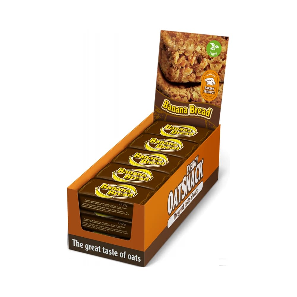 Energy OatSnack - Banana Bread (15X70g) - Banan – Energy OatSnack emballage