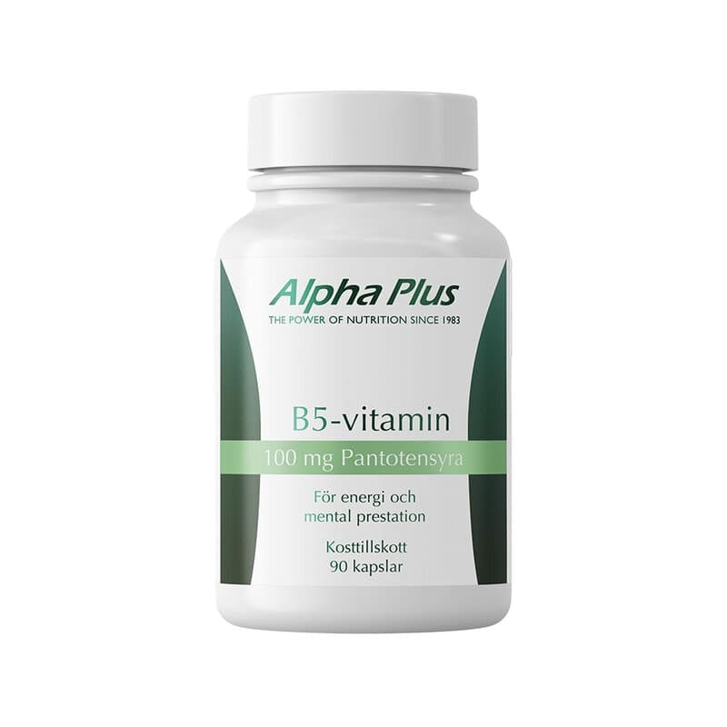 Vitamine B5 90 capsules | Alpha Plus – Alpha Plus emballage