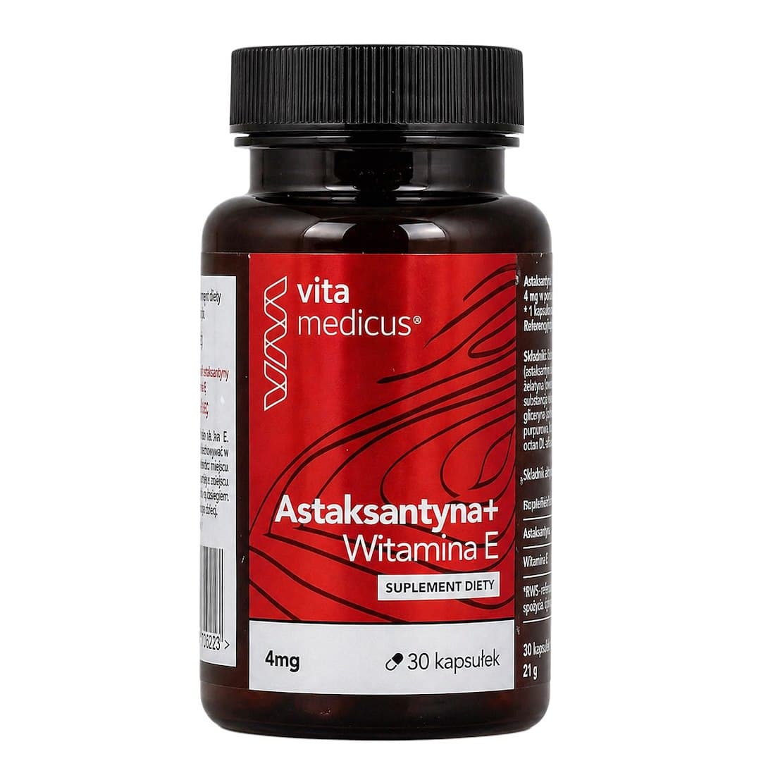 Vita Medicus - Astaxanthin+ Vitamin E - 30 Caps – Vita Medicus förpackning