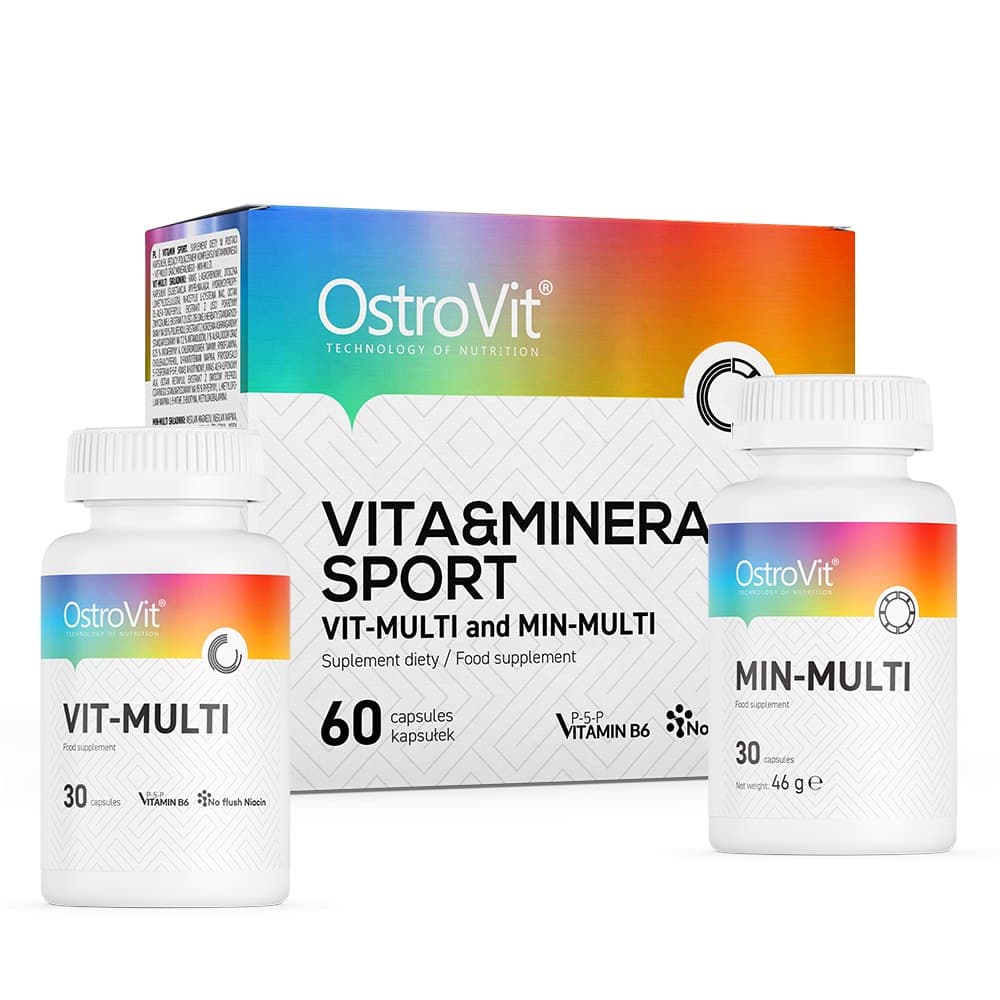 Ostrovit Vita&Minera Sport - 60 Kapseln + 30 Kapseln – OstroVit Verpackung