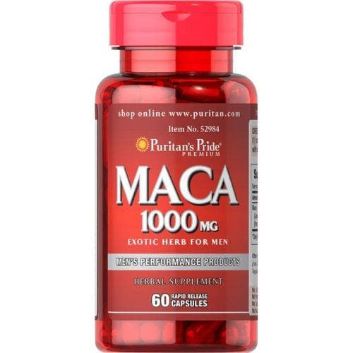 Puritan's Pride - Maca 1000mg Exotisches Kraut für Männer, Kapseln
