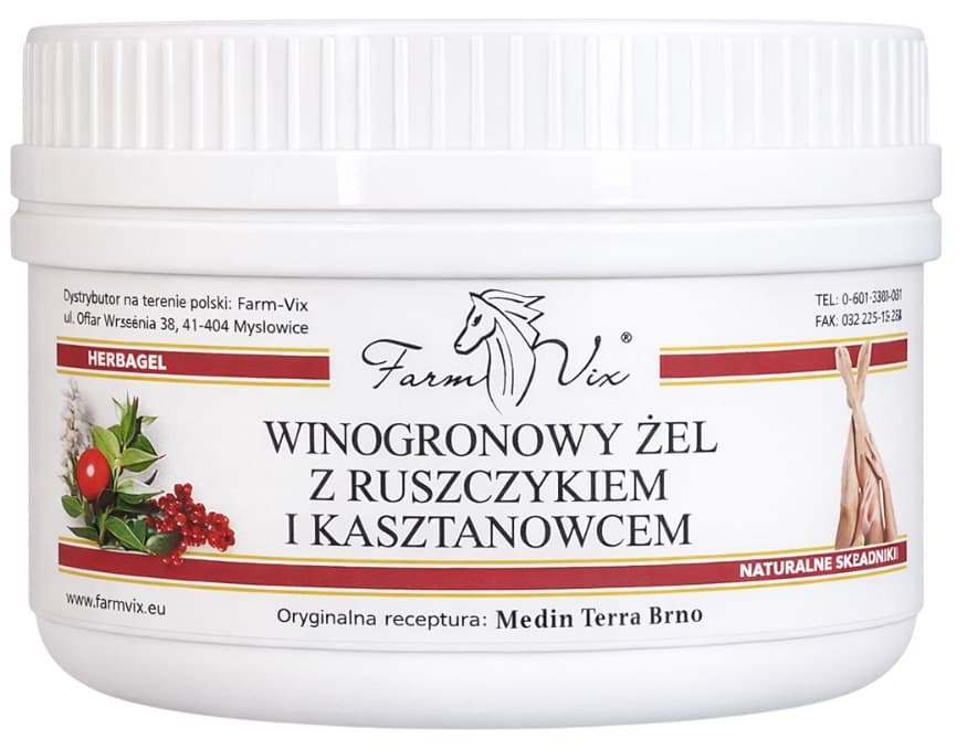 Farm-Vix - Grape Gel mit Mäusedorn und Rosskastanie - 350g